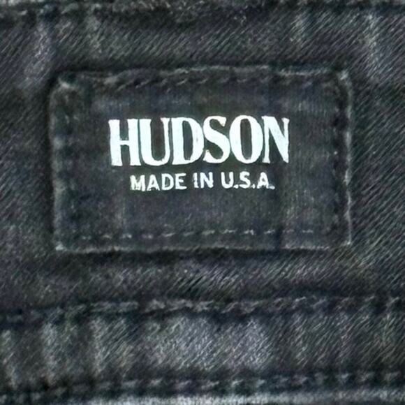 Hudson Signature Bootcut Jeans Women’s Size 30 x34 Flap Pockets Black Wash - Picture 6 of 8